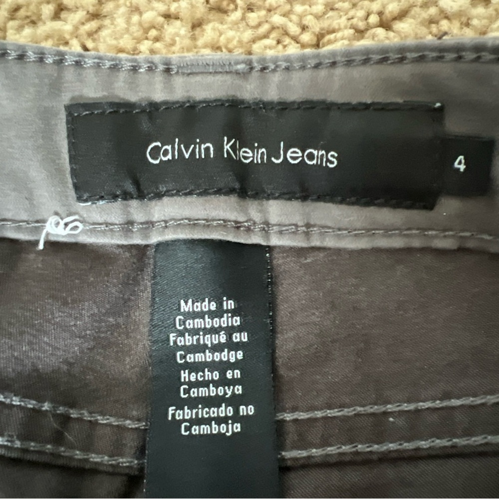 Calvin Klein Jeans Women’s Grey Mid-Rise Soft Stretch Skinny Pant Size 4 - Picture 12 of 12